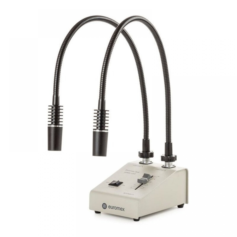 Euromex light source LE.5207, with 2 gooseneck 2x3W, 6500K - 120462934