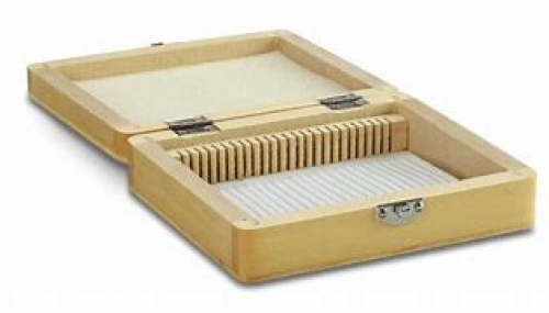 Euromex wooden box for 25 slides ( 76x26mm ), PB.5180
