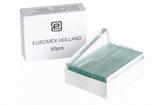 Euromex microscope slides 76x26mm, ground edges, 50 pcs, PB.5155