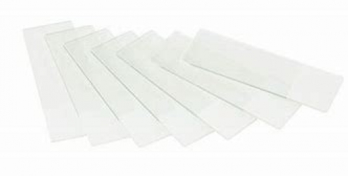 Euromex microscope slides 76x26mm, ground edges. White frosted side, 50 pcs, PB.5157-W