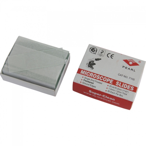 Omegon microscope slides, matt, pk of 50 - 130147436