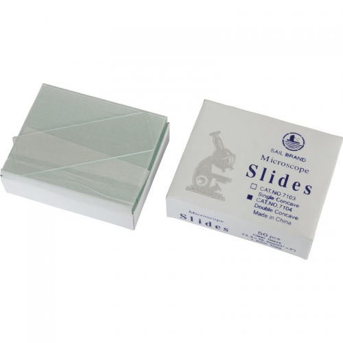 Omegon microscope slides with 2 wells, pack of 50 - 130147438