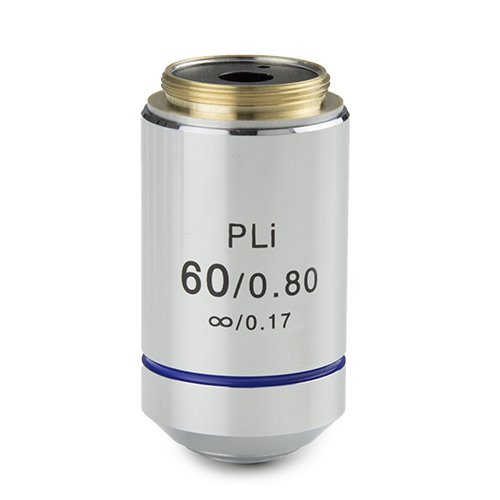 Euromex Plan PLi S60x/0.85 IOS objective. 0.17 mm cover glass correction. WD 0.14 mm - IS.7260