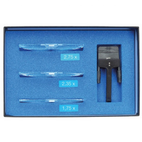Schweizer Magnifying glass Basic-Line RIDO-CLIP, 1,75x, 2,35x, 2,75x - 141160064