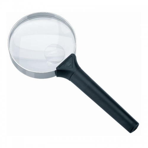 Schweizer Magnifying glass Handlupe Basic-Line BIFOCUS, 6D/16D;Ø75/Ø20mm, bifokal - 140159786