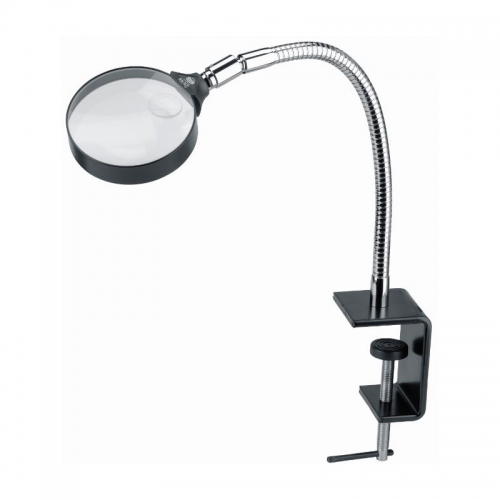 Schweizer Magnifying glass, stand magnifier with table clamp, 2x/Ø120mm - 140660020