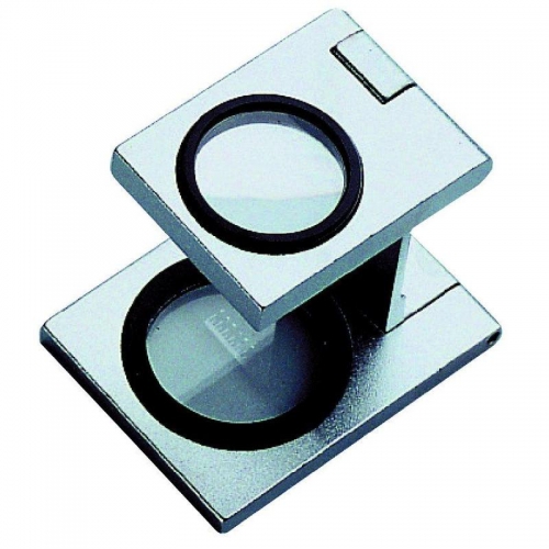 Schweizer Magnifying glass Tech-Line 8X linen tester with scale - 140423330