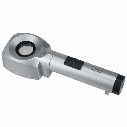 Schweizer Magnifying glass Tech-Line 10X table magnifier, illuminated - 140423291